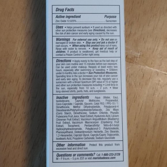 Mario Badescu Skin Care Mineral Sunscreen Broad Spectrum SPF 30 All Skin Types - Picture 5 of 7